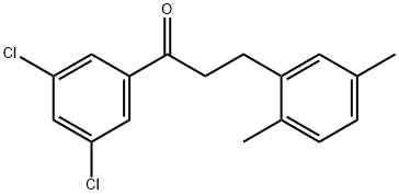 3',5'-DICHLORO-3-(2,5-DIMETHYLPHENYL)PROPIOPHENONE Structural