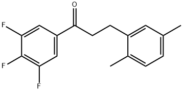 3-(2,5-DIMETHYLPHENYL)-3',4',5'-TRIFLUOROPROPIOPHENONE Structural