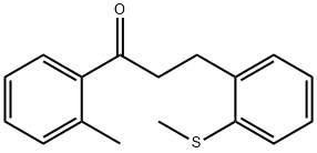 2'-METHYL-3-(2-THIOMETHYLPHENYL)PROPIOPHENONE Structural