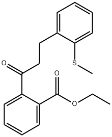 2'-CARBOETHOXY-3-(2-THIOMETHYLPHENYL)PROPIOPHENONE Structural