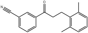 3'-CYANO-3-(2,6-DIMETHYLPHENYL)PROPIOPHENONE Structural