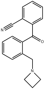 2-AZETIDINOMETHYL-2'-CYANOBENZOPHENONE Structural