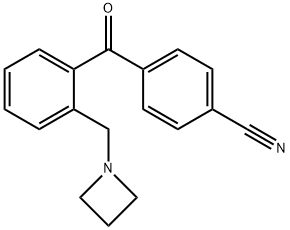 2-AZETIDINOMETHYL-4'-CYANOBENZOPHENONE Structural