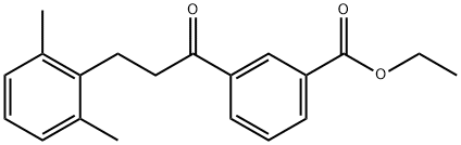 3'-CARBOETHOXY-3-(2,6-DIMETHYLPHENYL)PROPIOPHENONE Structural