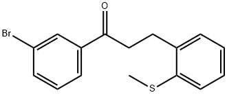 3'-BROMO-3-(2-THIOMETHYLPHENYL)PROPIOPHENONE Structural