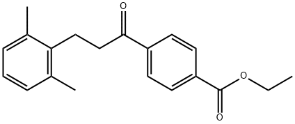 4'-CARBOETHOXY-3-(2,6-DIMETHYLPHENYL)PROPIOPHENONE Structural