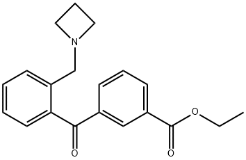 2-AZETIDINOMETHYL-3'-CARBOETHOXYBENZOPHENONE Structural