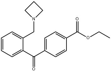 2-AZETIDINOMETHYL-4'-CARBOETHOXYBENZOPHENONE Structural