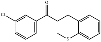 3'-CHLORO-3-(2-THIOMETHYLPHENYL)PROPIOPHENONE Structural