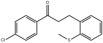 4'-CHLORO-3-(2-THIOMETHYLPHENYL)PROPIOPHENONE Structural