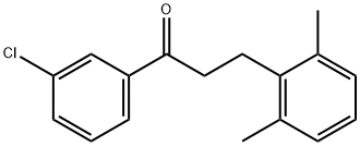 3'-CHLORO-3-(2,6-DIMETHYLPHENYL)PROPIOPHENONE Structural