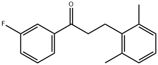 3-(2,6-DIMETHYLPHENYL)-3'-FLUOROPROPIOPHENONE Structural