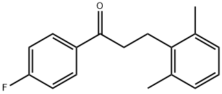 3-(2,6-DIMETHYLPHENYL)-4'-FLUOROPROPIOPHENONE Structural