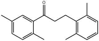 2',5'-DIMETHYL-3-(2,6-DIMETHYLPHENYL)PROPIOPHENONE Structural