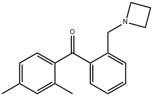 2'-AZETIDINOMETHYL-2,4-DIMETHYLBENZOPHENONE Structural