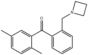 2'-AZETIDINOMETHYL-2,5-DIMETHYLBENZOPHENONE Structural