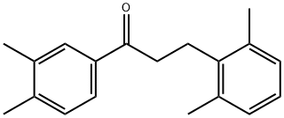 3',4'-DIMETHYL-3-(2,6-DIMETHYLPHENYL)PROPIOPHENONE Structural