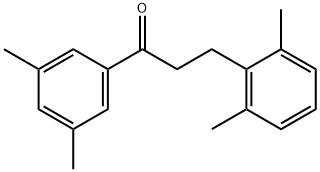 3',5'-DIMETHYL-3-(2,6-DIMETHYLPHENYL)PROPIOPHENONE Structural