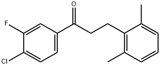 4'-CHLORO-3-(2,6-DIMETHYLPHENYL)-3'-FLUOROPROPIOPHENONE