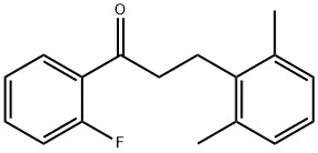 3-(2,6-DIMETHYLPHENYL)-2'-FLUOROPROPIOPHENONE Structural