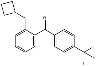 2-AZETIDINOMETHYL-4'-TRIFLUOROMETHYLBENZOPHENONE Structural