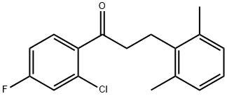 2'-CHLORO-3-(2,6-DIMETHYLPHENYL)-4'-FLUOROPROPIOPHENONE Structural