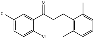 2',5'-DICHLORO-3-(2,6-DIMETHYLPHENYL)PROPIOPHENONE Structural