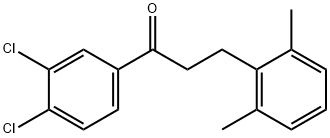 3',4'-DICHLORO-3-(2,6-DIMETHYLPHENYL)PROPIOPHENONE Structural