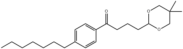 4-(5,5-DIMETHYL-1,3-DIOXAN-2-YL)-4'-HEPTYLBUTYROPHENONE Structural