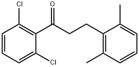 2',6'-DICHLORO-3-(2,6-DIMETHYLPHENYL)PROPIOPHENONE Structural