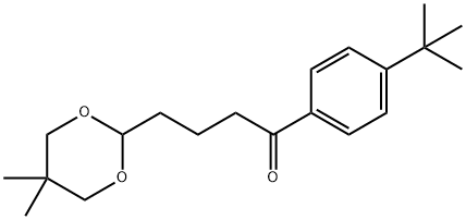 4'-TERT-BUTYL-4-(5,5-DIMETHYL-1,3-DIOXAN-2-YL)BUTYROPHENONE Structural