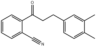 2'-CYANO-3-(3,4-DIMETHYLPHENYL)PROPIOPHENONE Structural