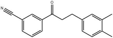 3'-CYANO-3-(3,4-DIMETHYLPHENYL)PROPIOPHENONE Structural