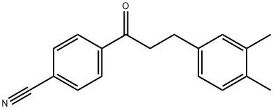 4'-CYANO-3-(3,4-DIMETHYLPHENYL)PROPIOPHENONE Structural