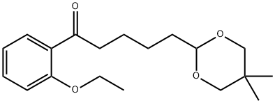 5-(5,5-DIMETHYL-1,3-DIOXAN-2-YL)-2'-ETHOXYVALEROPHENONE Structural