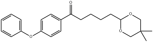 5-(5,5-DIMETHYL-1,3-DIOXAN-2-YL)-4'-PHENOXYVALEROPHENONE Structural