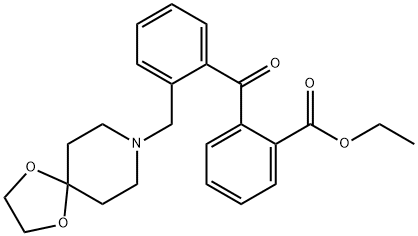 2-CARBOETHOXY-2'-[8-(1,4-DIOXA-8-AZASPIRO[4.5]DECYL)METHYL]BENZOPHENONE