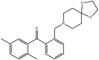 2,5-DIMETHYL-2'-[8-(1,4-DIOXA-8-AZASPIRO[4.5]DECYL)METHYL]BENZOPHENONE