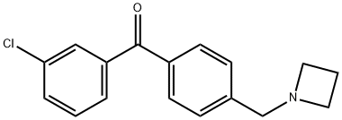 4'-AZETIDINOMETHYL-3-CHLOROBENZOPHENONE Structural