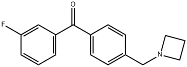 4'-AZETIDINOMETHYL-3-FLUOROBENZOPHENONE Structural