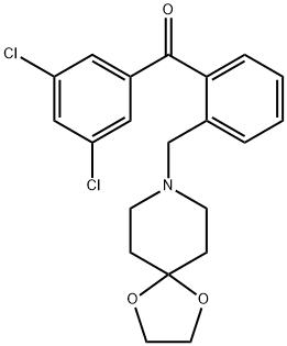 3,5-DICHLORO-2'-[8-(1,4-DIOXA-8-AZASPIRO[4.5]DECYL)METHYL]BENZOPHENONE