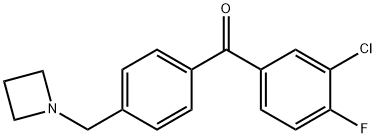 4'-AZETIDINOMETHYL-3-CHLORO-4-FLUOROBENZOPHENONE