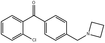 4'-AZETIDINOMETHYL-2-CHLOROBENZOPHENONE Structural