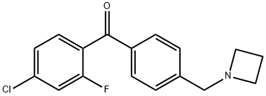 4'-AZETIDINOMETHYL-4-CHLORO-2-FLUOROBENZOPHENONE Structural