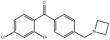 4'-AZETIDINOMETHYL-2,4-DICHLOROBENZOPHENONE Structural