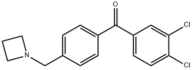 4'-AZETIDINOMETHYL-3,4-DICHLOROBENZOPHENONE Structural