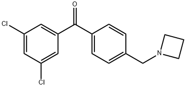 4'-AZETIDINOMETHYL-3,5-DICHLOROBENZOPHENONE Structural