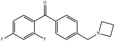 4'-AZETIDINOMETHYL-2,4-DIFLUOROBENZOPHENONE Structural