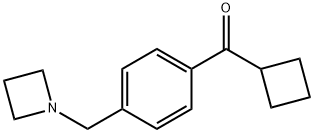 4-(AZETIDINOMETHYL)PHENYL CYCLOBUTYL KETONE Structural