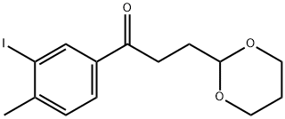 3-(1,3-DIOXAN-2-YL)-3'-IODO-4'-METHYLPROPIOPHENONE Structural